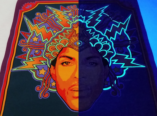 Prince print with glow-in-the-Dark