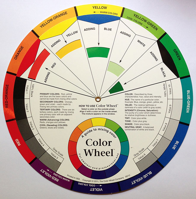 Color Wheel courtesy of The Color Wheel Company