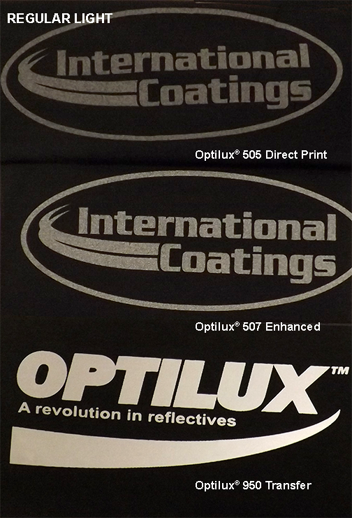 Comparing Optilux 505, 507 Enhanced, and 950 Transfer in regular light